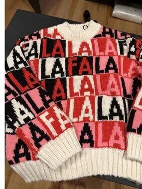 H&M Oversized FA LA LA Holiday Sweater - Small